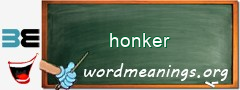 WordMeaning blackboard for honker